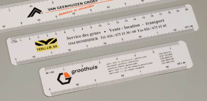 Mailing ruler 4 scales 150 mm