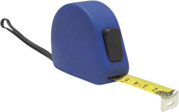 Mètre-ruban Bleu avec aspect caoutchouc 3 mètres