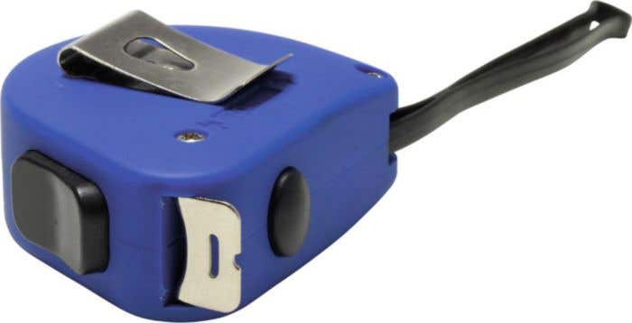 Mètre-ruban Bleu avec aspect caoutchouc 5 mètres