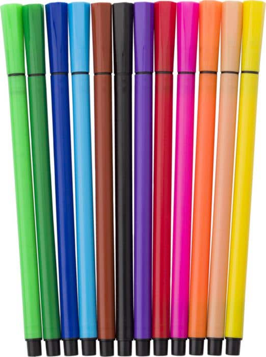 Feutres dans un coffret