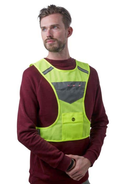 Veste de sport réfléchissante avec LED