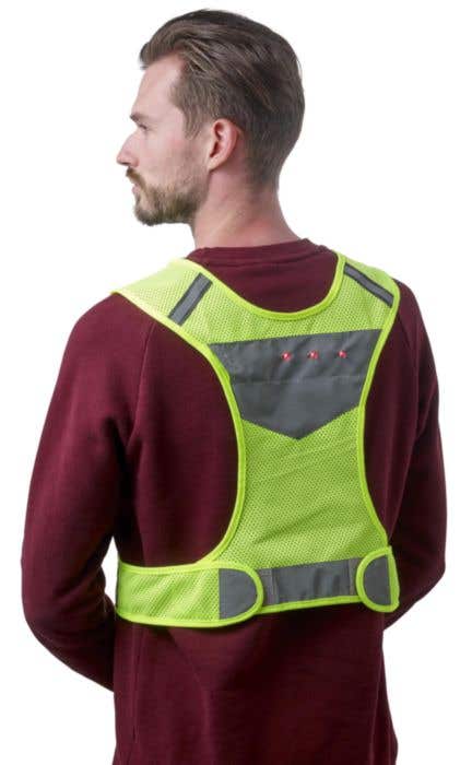 Veste de sport réfléchissante avec LED