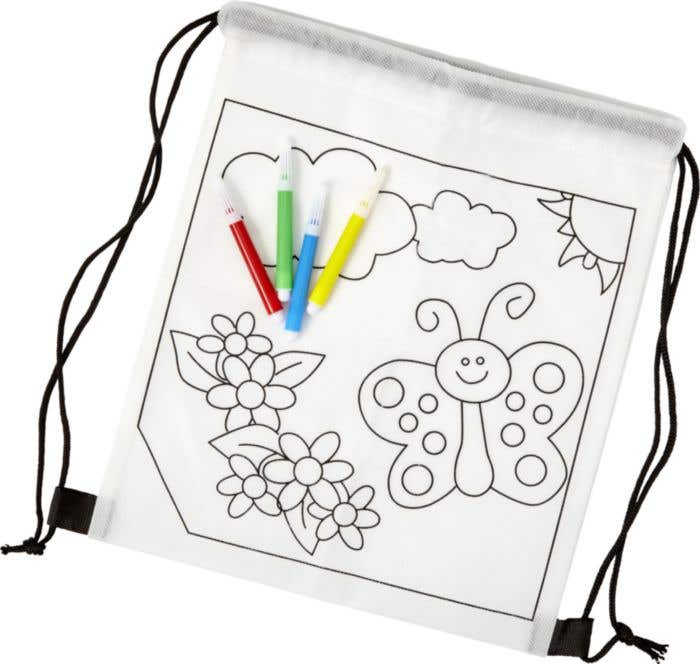 Sac à dos en non-tissé à colorier