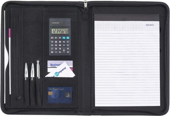 Porte-documents A4 en microfibre Zipper