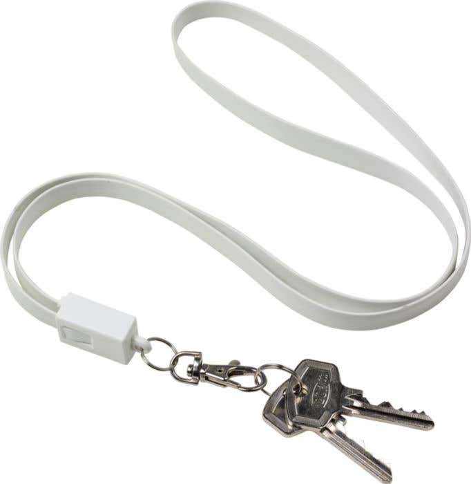 Keycord Marguerite | 2-in-1 | Oplaadkabel | Karabijnhaak