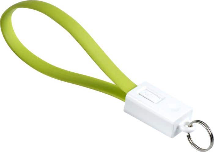 Sleutelhanger met USB oplaadkabel