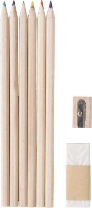 Crayons couleurs dans trousse Eco