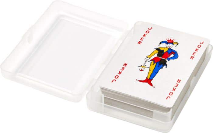 Jeu de cartes dans cassette