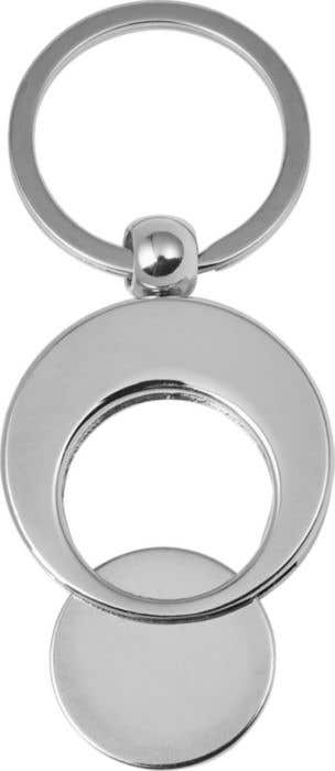 Porte-clés avec jeton de chariot de supermarché