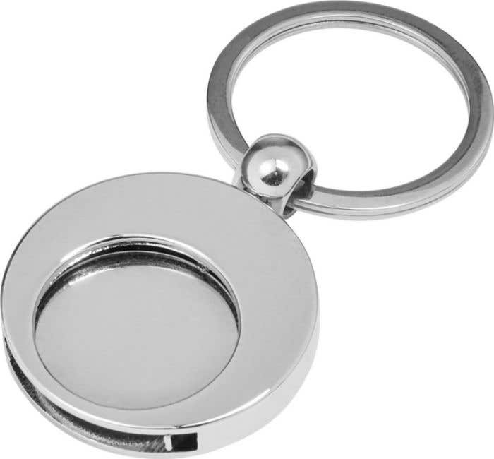 Porte-clés avec jeton de chariot de supermarché