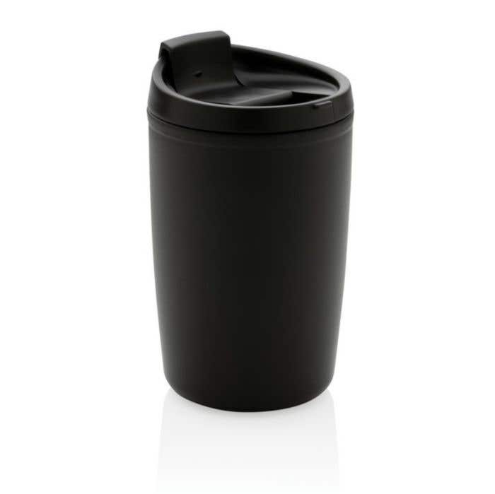 Mug en PP recyclé GRS avec couvercle à bascule [300 ml]