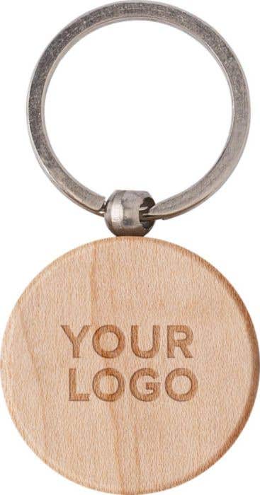 Porte-clés Wood Circle