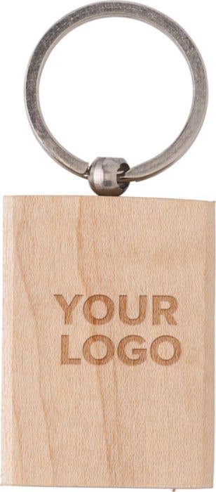 Porte-clés Wood Square