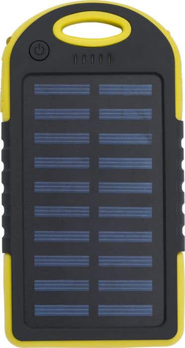 Power bank solaire en ABS et gomme Arin