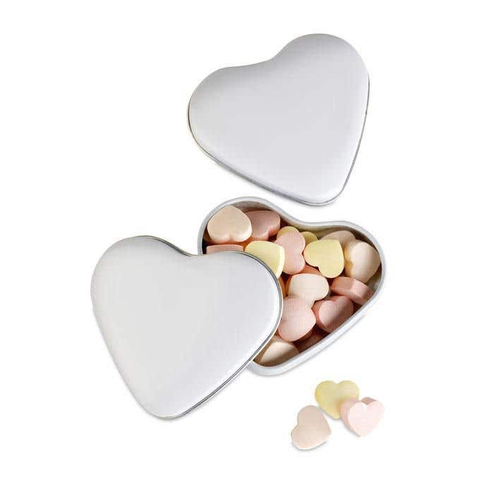 Boîte coeur avec bonbons