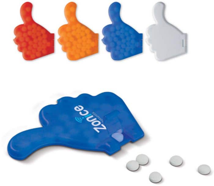 Boîte de bonbons à la menthe Pouce