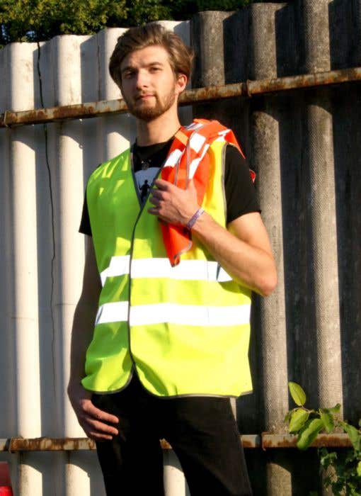 Gilet fluo pliable