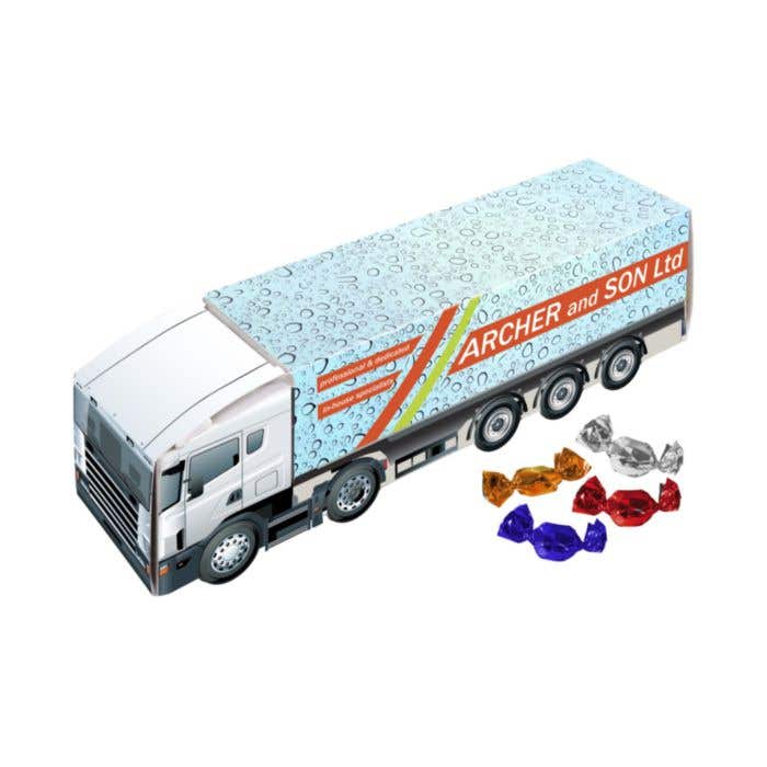 Camion métallique avec bonbons