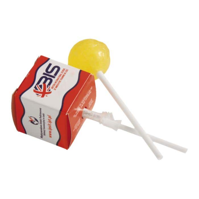 Sucette en boîte carrée