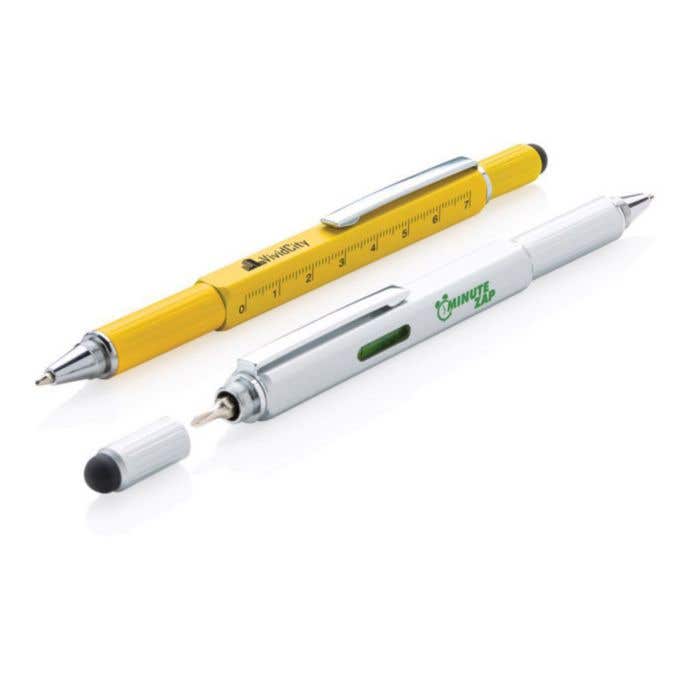 Stylo outil 5 en 1 en aluminium