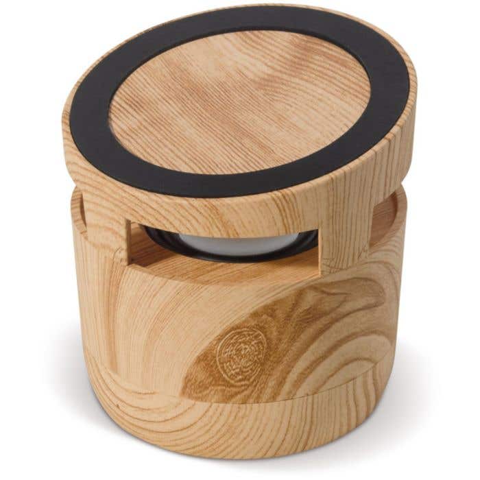 Enceinte et chargeur sans fil en bois