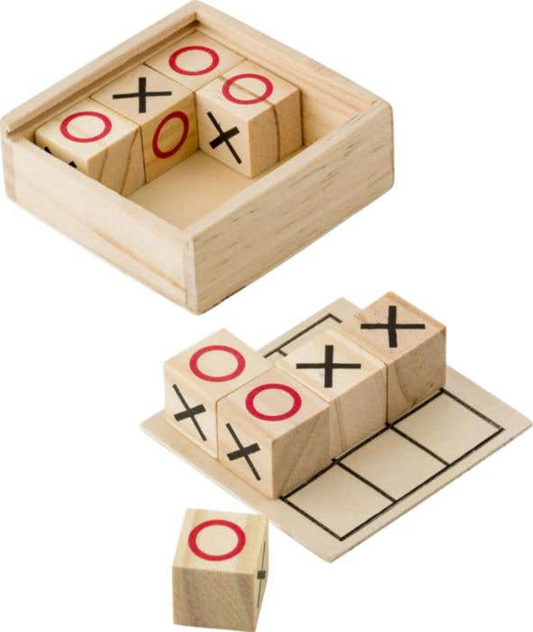 Jeu en bois Tic Tac Toe