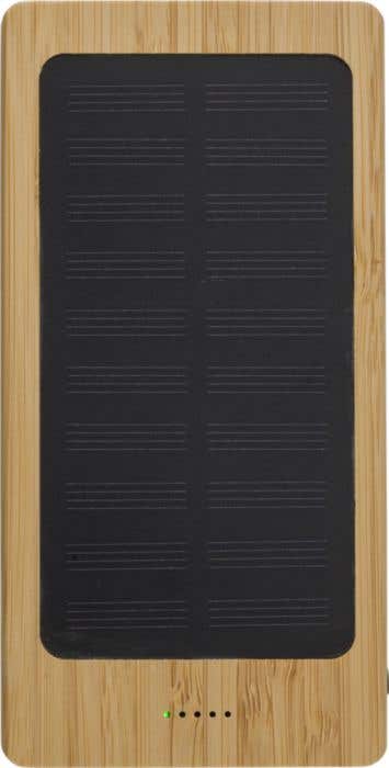 Powerbank solaire en bambou