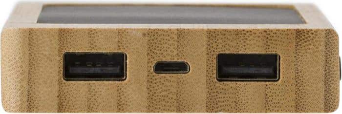 Powerbank solaire en bambou