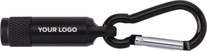 Mini lampe de poche avec mousqueton