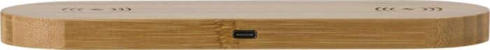 Bamboe draadloze oplader Duo