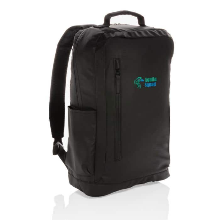 Fashion black PVC vrije laptop rugtas 15.6"