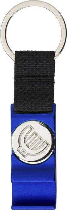 Porte-clés avec ouvre-bouteille et pièce de monnaie pour caddie