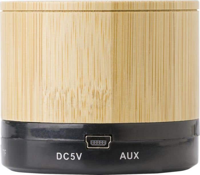 Haut-parleur sans fil en bambou