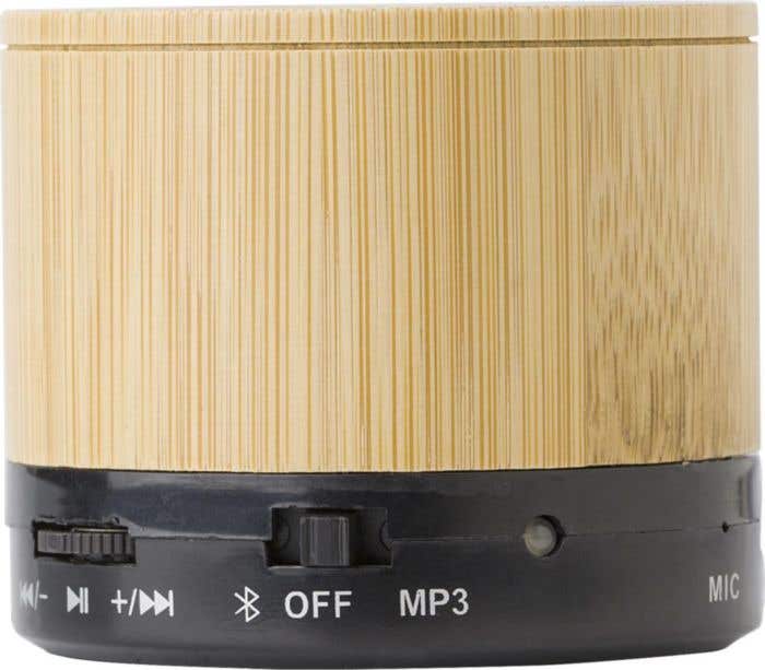 Haut-parleur sans fil en bambou