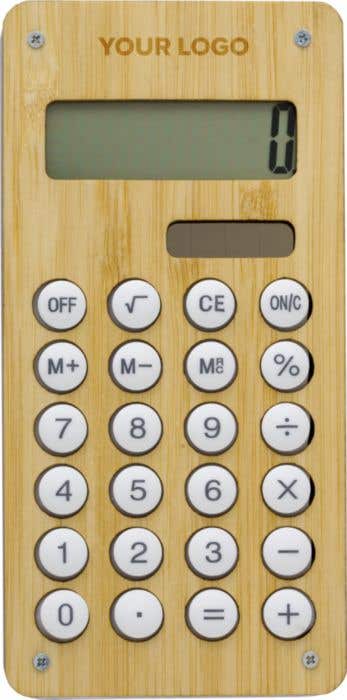 Calculatrice en Bambou