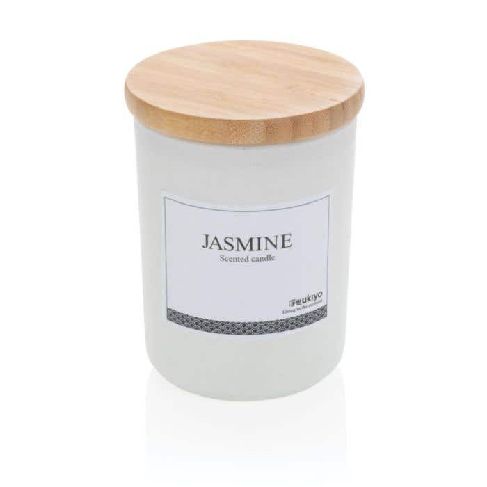 Bougie parfumée avec couvercle en bambou Ukiyo