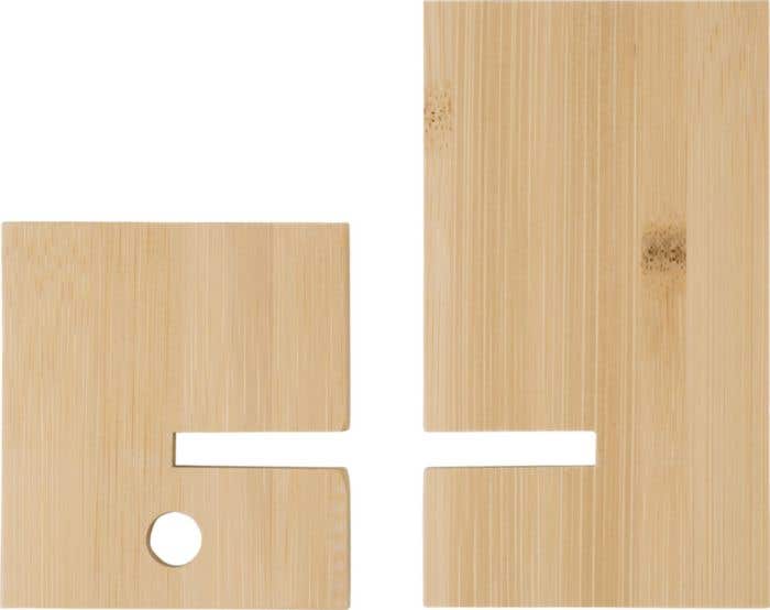 Support de téléphone en bambou