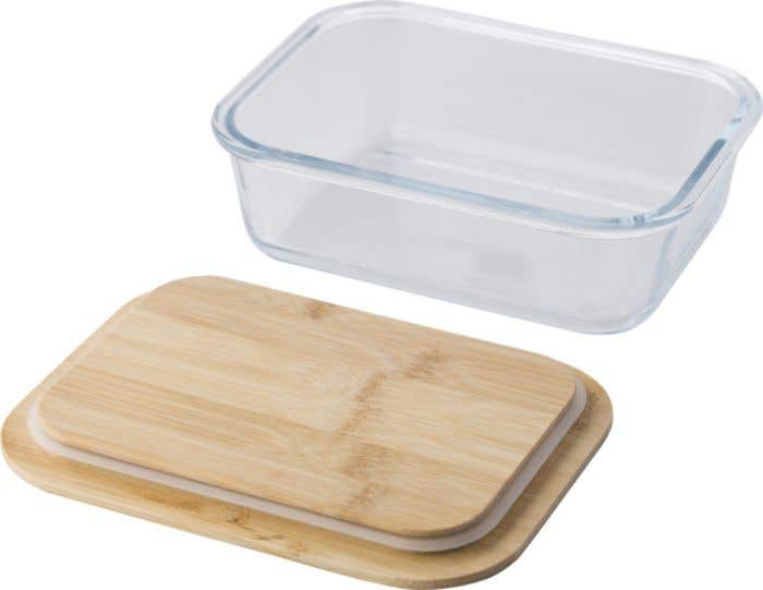 Lunchbox Betty | 900 ml | Glas | Bamboe deksel