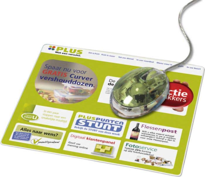 Tapis de souris imprimé en couleurs pleines