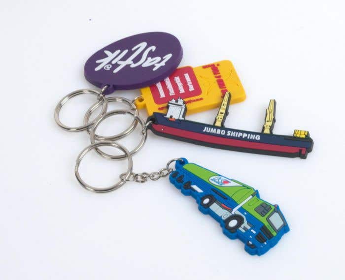 Porte-clés En PVC Custom 2D 51-60mm