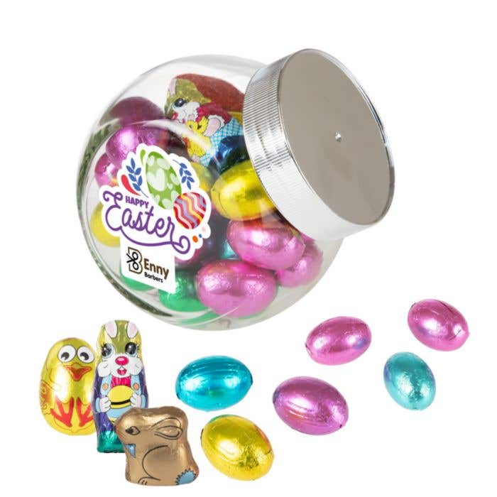 Petit pot en verre de 0,4 litre avec mélange de Pâques