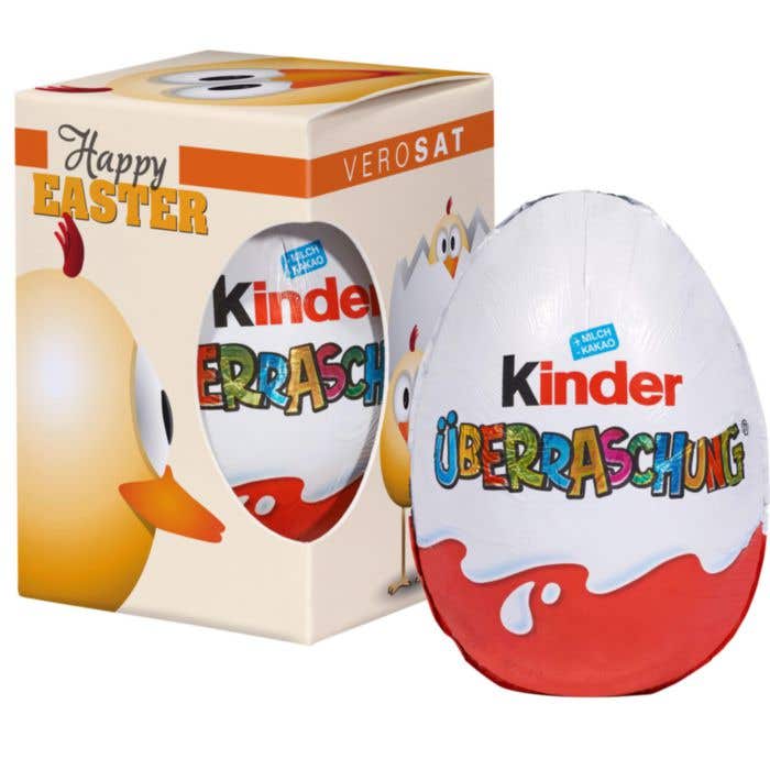 Œuf KINDER surprise dans une boîte