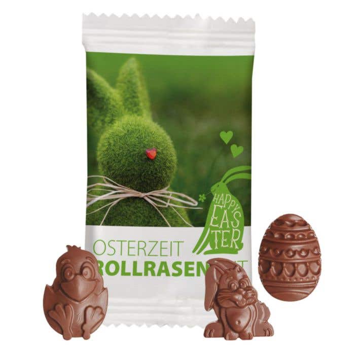 Figurine de Pâques en chocolat dans sachet en papier