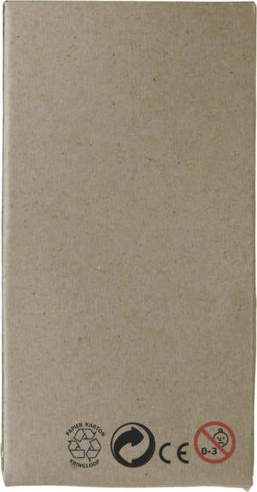 6 crayons de couleurs en bois naturel