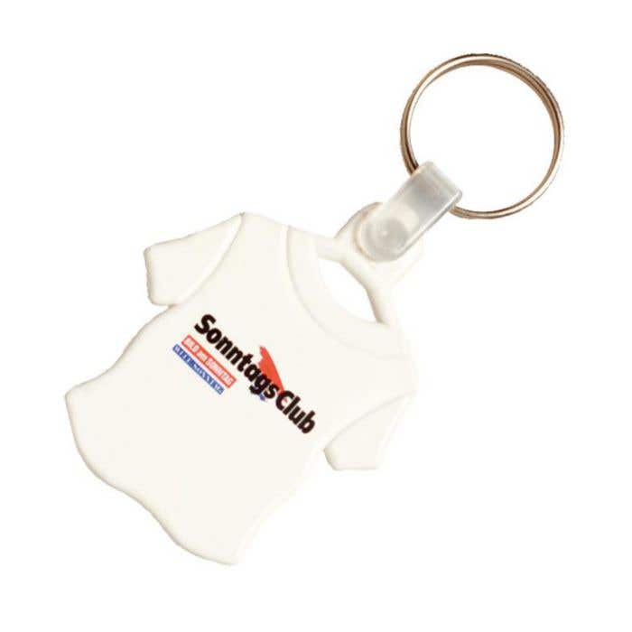 Plastic key-ring T-shirt