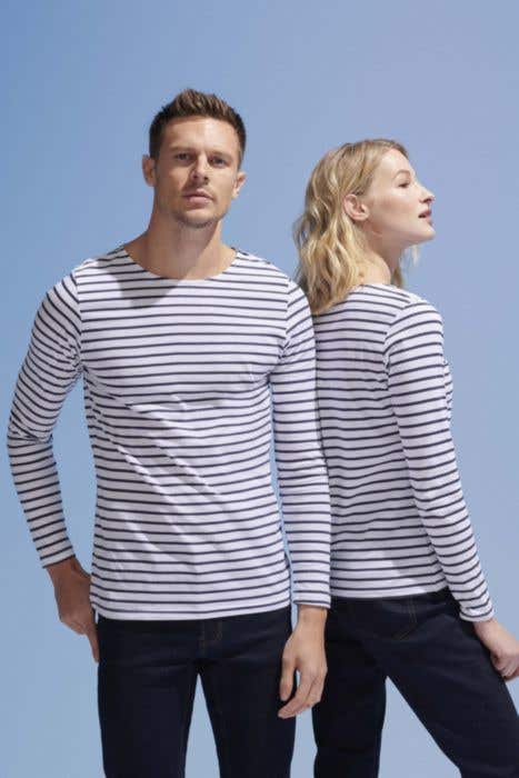 Sol's T-shirt Marine Women LS 150gr R-neck