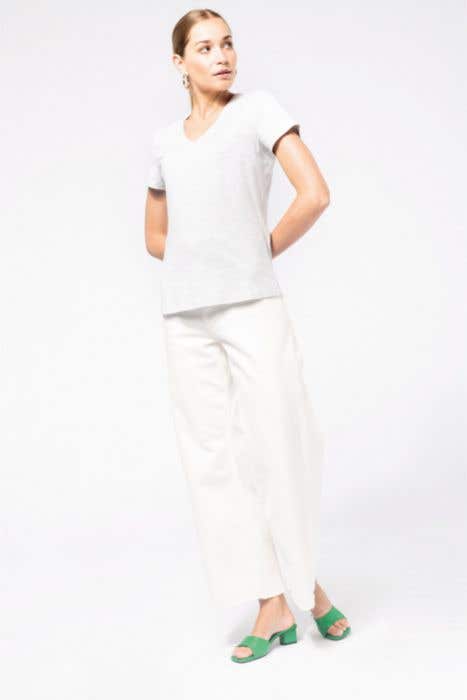 Kariban K381 Ladies' SS V-Neck T-Shirt