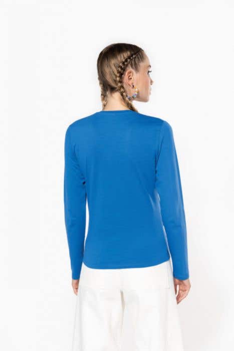 Kariban K382 Ladies' LS V-Neck T-Shirt