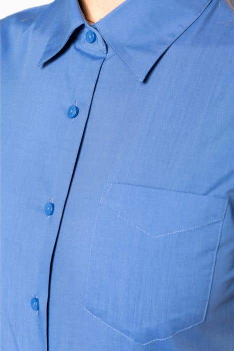 K548 Ladies' Ss Easy Care Polycotton Poplin Shirt