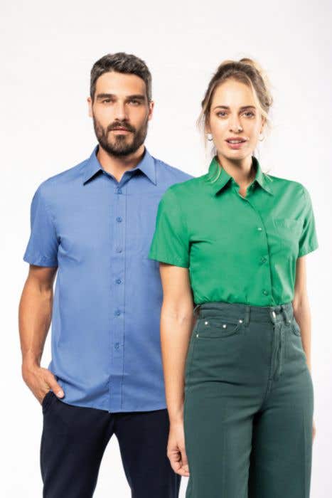 K548 Ladies' Ss Easy Care Polycotton Poplin Shirt